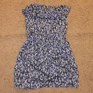 GAP Watercolor Strapless Dress